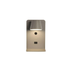 BARCELONA LED - APPLIQUE MURALE LISEUSE AVEC PORT USB BASKOP - 6W - DESIGN VERTICAL GRIS - GRIS