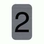 LOT DE 7 - PLAQUE DE SIGNALISATION CHIFFRES 