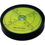 NIVELEUR HORIZONTAL EN ALUMINIUM DE HAUTE PRÉCISION, OUTIL DE NIVEAU À BULLE ROND ROND DE 2,4 POUCES 60 MM (NOIR, VERT)