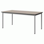 TABLE MALIBU 160X80 T5 4P STRA ANTIB ACACIA/NOIR GRIS 9006
