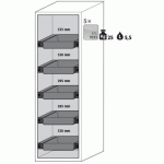 ARMOIRE SÉCURITÉ S-PHOENIX-90 S90.196.060.075.FDAS JAUNE - ASECOS