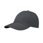 CASQUETTE 6 PANNEAUX TRONA GRS RECYCLÉE GRIS ORAGE - CASQUETTES ET BONNETS PUBLICITAIRES