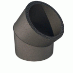 COUDE 45° AERFOAM D160 MM POUR CHAUFFE-EAU THERMODYNAMIQUE UBBINK