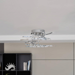 LINDBY FLAKIRA PLAFONNIER LED, 10 LAMPES CHROME