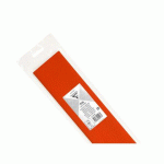 LOT DE 10 - PAPIER CRÉPON, SACHET DE 1 FEUILLE PLIÉE 75% AU FORMAT 2,50X0,50M - ORANGE