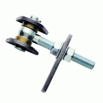LOT DE 2 ARTICULATIONS POUR PORTAIL EN ACIER IDEFIX - BAGUE EN LAITON - M12X80 TORBEL