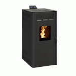 POÊLE À GRANULÉS - RENDEMENT 95,52% - LUCIA 11 KW NOIR STOVIA