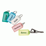 PORTE-CLÉS COULEURS ASSORTIES TRANSLUCIDES - BOÎTE DE 50
