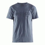 T-SHIRT DE TRAVAIL BLEU PAON IMPRIMÉ 3D - S BLAKLADER