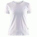 T-SHIRT FEMME BLANC TAILLE S - 330410291000S - MANUTAN COLLECTIVITÉS