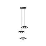 UMAGE FORGET ME NOT MINI SUSPENSION À 3 LAMPES, CHÊNE NOIR