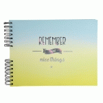 ALBUM À SPIRALES PHOTO DE CLASSE 50 PAGES 32X22CM CANDY BLUE - VISUEL