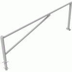 BARRIÈRE PIVOTANTE GALVANISÉ À BÉTONNER AVEC BLOCAGE-3500MM - SCHAKE
