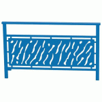 BARRIÈRE VENISE 1.50 M STRUCT TÔLE DÉCOUPÉE - ZINC BLEU 5010 - PROCITY