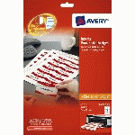 INSERTS MICROPERFORÉS AVERY L4727 POUR BADGE 54 X 90 MM - BOÎTE DE 200