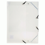 BOITE DE CLASSEMENT EXABOX DOS 60MM POLYPROPYLÈNE CRYSTAL - A4 - CRISTAL - LOT DE 8