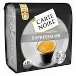 DOSETTES DE CAFÉ ESPRESSO N°8 CARTE NOIRE - PAQUET DE 36