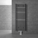 ECD GERMANY RADIATEUR DESIGN SAHARA NON ELECTRIQUE - 600 X 1500 MM - ANTHRACITE - CONNEXION CENTRAL - AVEC KIT DE RACCORDEMENT AU SOL ET THERMOSTAT