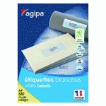 ETIQUETTES ADRESSES 105 X 148,5 MM AGIPA 119014 - BOÎTE DE 400