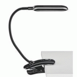LAMPE DE BUREAU ALUMINOR À PINCE BRAS FLEXIBLE NOIR
