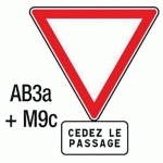 PANNEAU INTERSECTION AB-CL2 AB3A+M9C