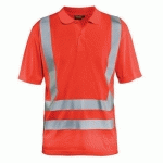 POLO ANTI-UV HAUTE-VISIBILITÉ ROUGE FLUORESCENT TAILLE S - BLAKLADER