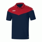 POLO MANCHES COURTES - JAKO - CHAMP 20 BLEU MARINE/ROUGE