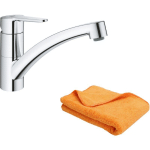 GROHE - ROBINET DE CUISINE BEC BAS START ECO QUICKFIX + MICROFIBRE - CHROMÉ