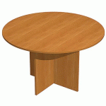 TABLE DE RÉUNION RONDE FAST - 120X72CM - AULNE