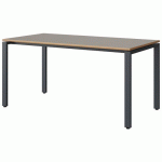 TABLE MALIBU 160X80 T6 SOUDÉ STRA ALAISÉ GRIS U727/GRIS 7016