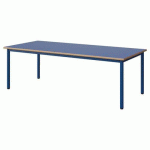 TABLE MALIBU 180X80 T3 4P STRA ALAISÉ BLEU U525/BLEU 5005