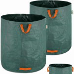 2X SACS DE JARDIN 500L 50 KG SAC DE DÉCHETS ORDURES VÉGÉTAUX TISSU RENFORCÉ PLIABLE HYDROFUGES SAC - GARDEBRUK