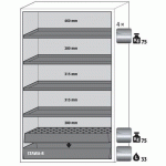 ARMOIRE S-PHOENIX TOUCHLESS-90 S90.196.120.FDAO GRIS - ASECOS