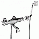 ENSEMBLE RÉTRO BAIN‑DOUCHE THERMOSTATIQUE CHROMÉ TRES CLASIC - TRES 24217409