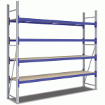 KIT RAYONNAGE DÉPART 2500X2700X600 MM 4 NIVEAUX 2000 KG - BITO