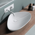 LAVABO VASQUE À POSER EN CÉRAMIQUE LAVE MAIN BLANC 59 X 39 X 13 CM BRUXELLES215 - BLANC - SOGOOD