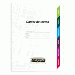 LOT DE 10 - CAHIER DE TEXTES PIQUÉ 8000 POLYPRO 17X22CM 124 PAGES GRANDS CARREAUX INCOLORE - INCOLORE