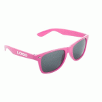 LUNETTES DE SOLEIL PUBLICITAIRES ROSE - MARQUAGE 1 COULEUR