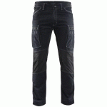 PANTALON DE TRAVAIL SERVICES DENIM STRETCH MARINE/NOIR TAILLE 44C - BLAKLADER