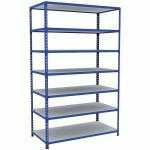 RAYONNAGE D'ARCHIVES RAPID 2 1980X1220X610 7 TAB METAL BLEU