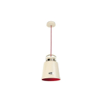 SUSPENSION VINTAGE ANCIEN - BLANC ANCIEN INTERIEUR ROUGE