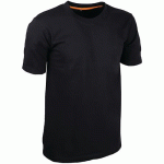 T-SHIRT 100% COTON 180 G/M² NOIR L - XL