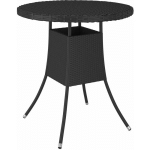 TABLE DE JARDIN NOIR 70X70X73 CM R�SINE TRESS�E - VIDAXL