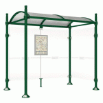 ABRI BUS PROVINCE 2.50 M 1 BARDAGE LAT. CITY VERT 6005 - PROCITY