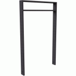 ARCEAU VÉLOS TUBE AVEC BARRE TRANSVERSALE REVÊTEMENT-750MM - SCHAKE