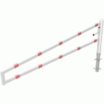 BARRIÈRE PIVOTANTE À BÉTONNER CADENAS-3000 MM- BLANC/ROUGE - SCHAKE