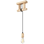 LAMKUR LIGHTING - LAMKUR LEON INDUSTRIAL PLAFONNIERS SUSPENDUS SLIM NATUREL, 1X E27