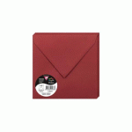 LOT DE 2 - PAQUET DE 20 ENVELOPPES POLLEN 165X165MM 120G/M2 - BORDEAUX
