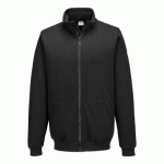 PORTWEST AS25 SWEAT SHIRT ANTI STATIQUE ESD NOIR - TAILLE L
