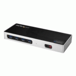 STARTECH.COM STATION D'ACCUEIL PC DOUBLE AFFICHAGE 4K - DOUBLE HDMI, DOUBLE DP, OU HDMI ET DP 60 HZ - USB-C/USB 3.0 (DK30A2DH) - STATION D'ACCUEIL - USB-C / THUNDERBOLT 3 - 2 X HDMI - GIGE